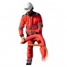 Coverguard - Casque de chantier PELICANO blanc harnais textile 6 points serrage molette, jugulaire 2 points (Conditionnement)