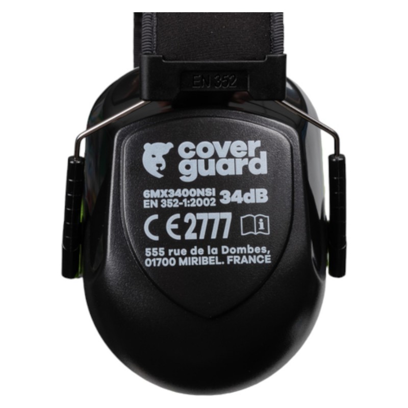 Coverguard - Casque anti-bruit MAX340 - Style Confort (34DB)