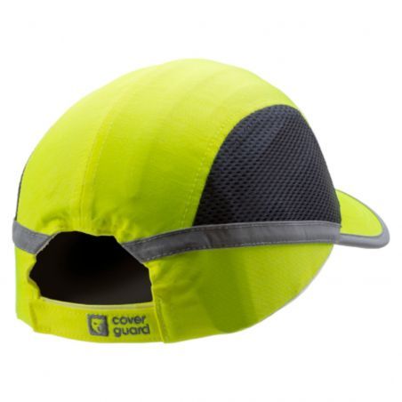 Coverguard - Casquette anti-heurts aérée avec visière de 5cm haute visibilité SHOCKPROOF CAP jaune (Pack de 10)