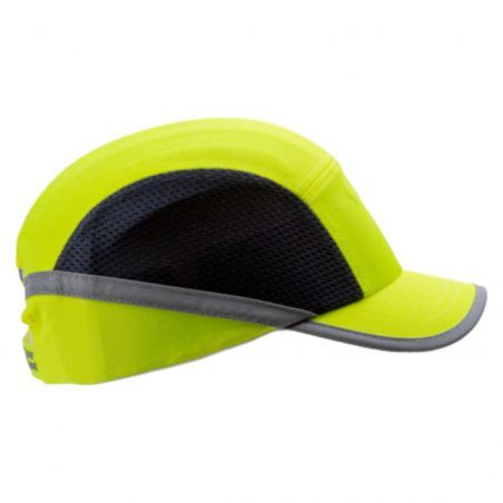 Coverguard - Casquette anti-heurts aérée avec visière de 5cm haute visibilité SHOCKPROOF CAP jaune (Pack de 10)