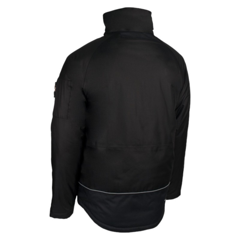 Coverguard - Parka de travail chaude et résistante Ripstop YUZU noir et orange