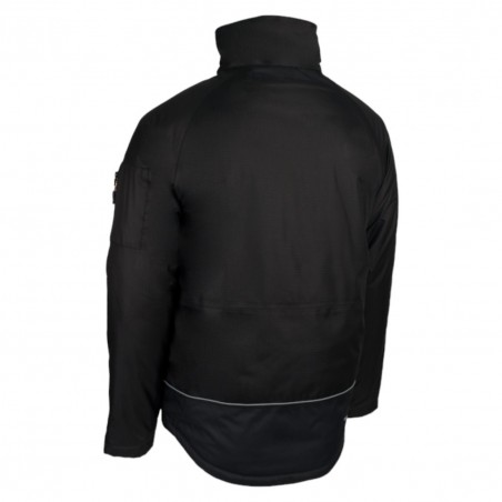 Coverguard - Parka de travail chaude et résistante Ripstop YUZU noir et orange