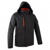 Coverguard - Parka de travail chaude et résistante Ripstop YUZU noir et orange