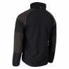 Coverguard - Veste Softshell chaude imperméable et résistante YUKI II noir et orange