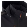 Coverguard - Veste Softshell chaude imperméable et résistante YUKI II noir et orange