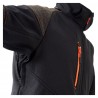 Coverguard - Veste Softshell chaude imperméable et résistante YUKI II noir et orange