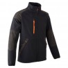 Coverguard - Veste Softshell chaude imperméable et résistante YUKI II noir et orange