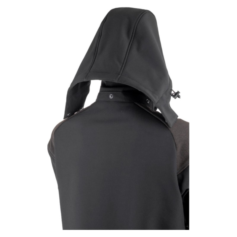Coverguard - Veste Softshell chaude imperméable et résistante YUKI II noir et bleu