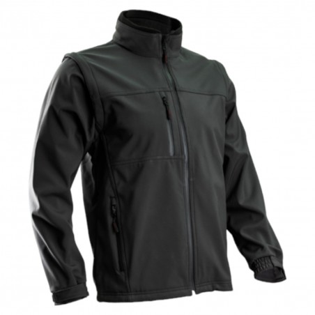 Coverguard - Veste Softshell 2 en 1 transformable sans manches YANG 2 en 1 noir
