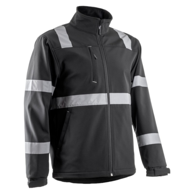 Coverguard - Veste Softshell imperméable chaude doublée polaire VIGILE noir