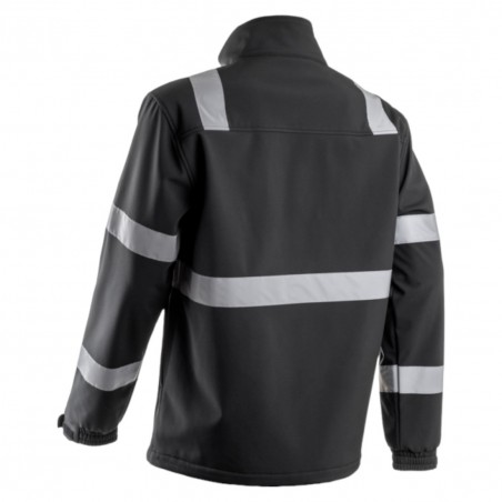 Coverguard - Veste Softshell imperméable chaude doublée polaire VIGILE noir