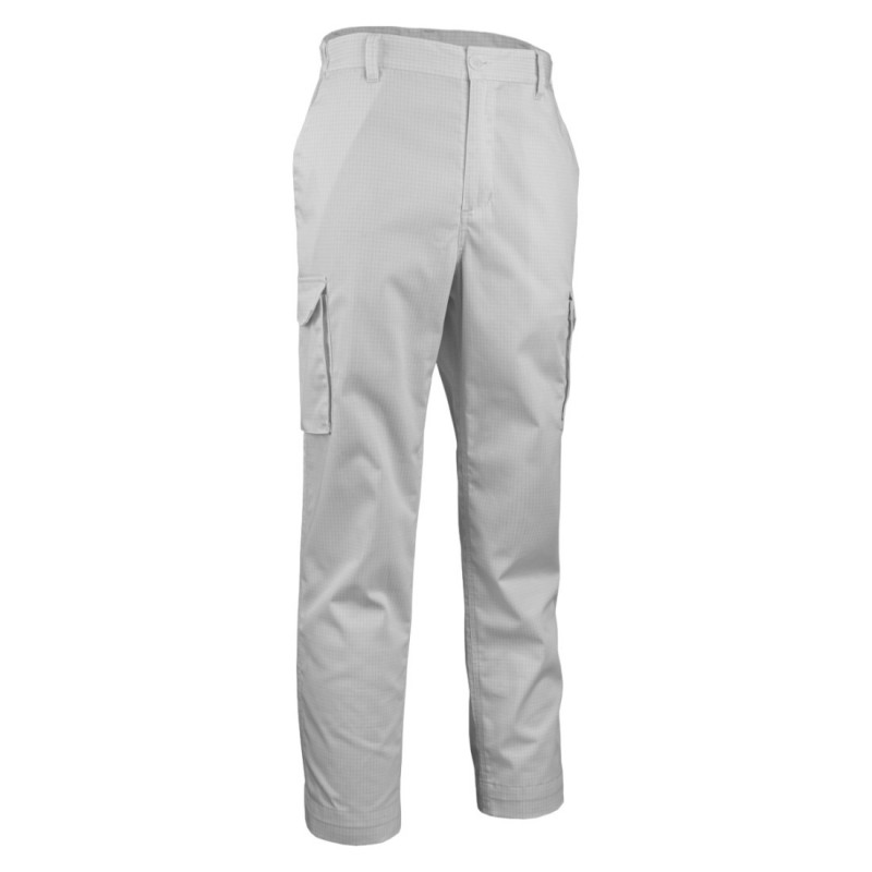 Coverguard - Pantalon de travail cargo antistatique ESD TARANIS blanc