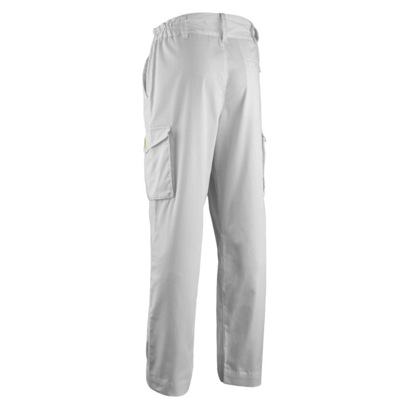 Coverguard - Pantalon de travail cargo antistatique ESD TARANIS blanc
