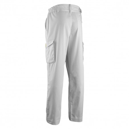Coverguard - Pantalon de travail cargo antistatique ESD TARANIS blanc