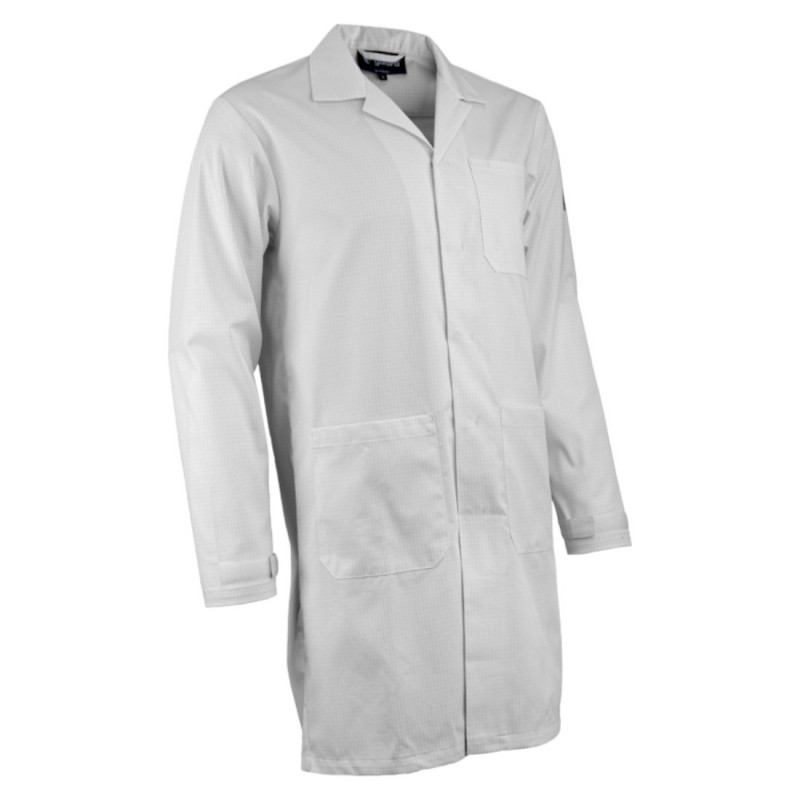 Coverguard - Blouse de travail antistatique ESD TARANIS blanc