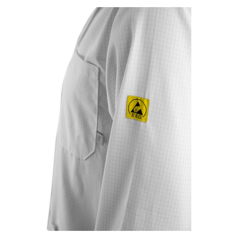 Coverguard - Blouse de travail antistatique ESD TARANIS blanc