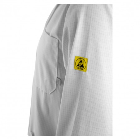 Coverguard - Blouse de travail antistatique ESD TARANIS blanc