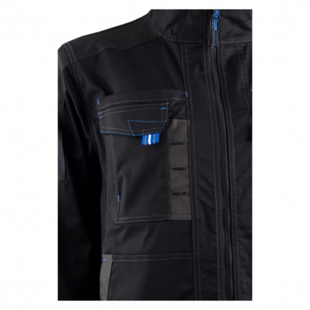 Coverguard - Veste de travail avec dos rallongé TELICA noir et bleu
