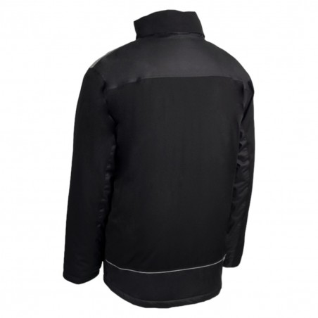 Coverguard - Parka imperméable matelassée double polaire avec zip central TAMIA noir et orange