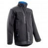 Coverguard - Parka imperméable matelassée double polaire avec zip central TAMIA noir et bleu