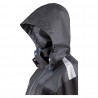Coverguard - Parka imperméable matelassée double polaire avec zip central TAMIA noir et bleu