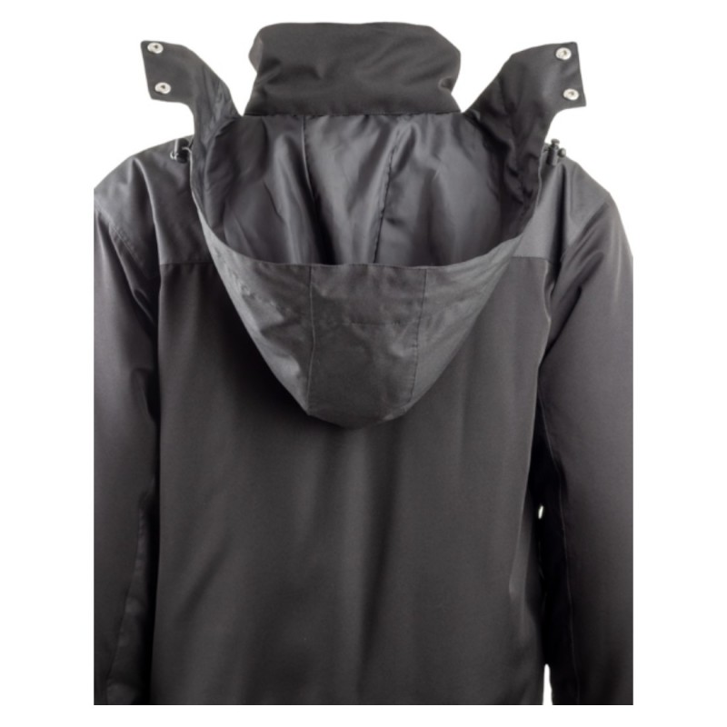 Coverguard - Parka imperméable matelassée double polaire avec zip central TAMIA noir et bleu
