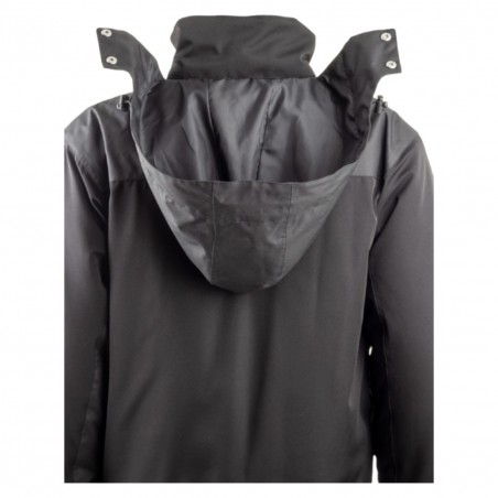 Coverguard - Parka imperméable matelassée double polaire avec zip central TAMIA noir et bleu