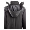 Coverguard - Parka imperméable matelassée double polaire avec zip central TAMIA noir et bleu