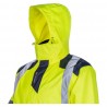 Coverguard - Parka chaude et légère imperméable et matelassée haute visibilité SOKOBIE jaune et bleu marine