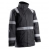Coverguard - Parka de travail matelassée avec bandes réflectives SECURITE noir