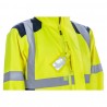 Coverguard - Parka de pluie imperméable renforcée Ripstop haute visibilité SANGAKU jaune et bleu marine