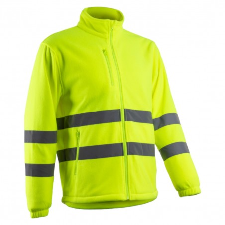 Coverguard - Veste polaire avec bandes réfléchissantes haute visibilité RITTO jaune