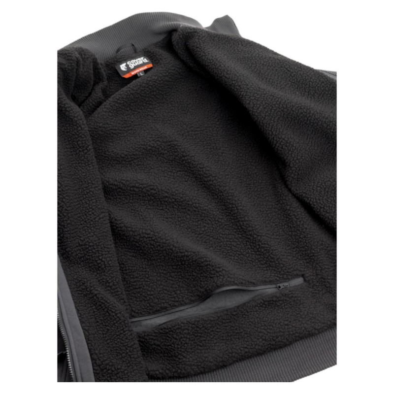 Coverguard - Veste de travail chaude avec doublure Sherpa RAKOUN gris