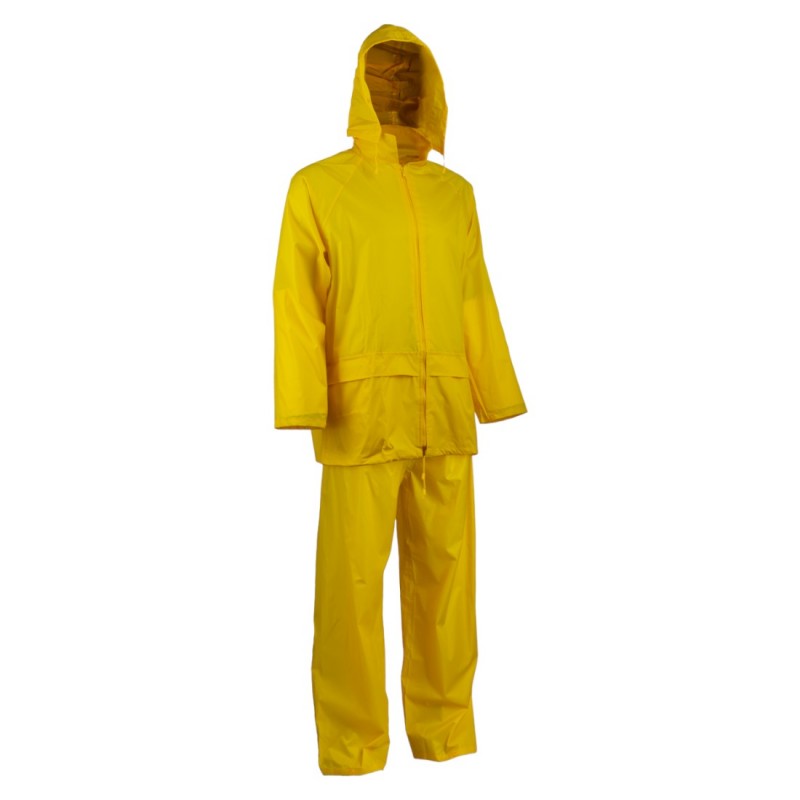 Coverguard - Ensemble de pluie imperméable avec cordon de serrage PLUVIO jaune