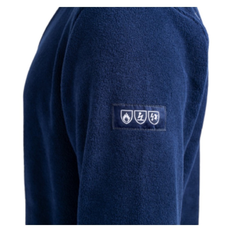 Coverguard - Veste polaire chaude contre les risques électriques PIKKER bleu marine