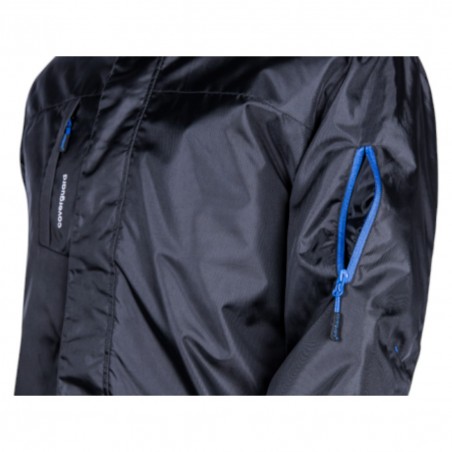 Coverguard - Parka de travail chaude enduite PU matelassée PANDA noir et bleu