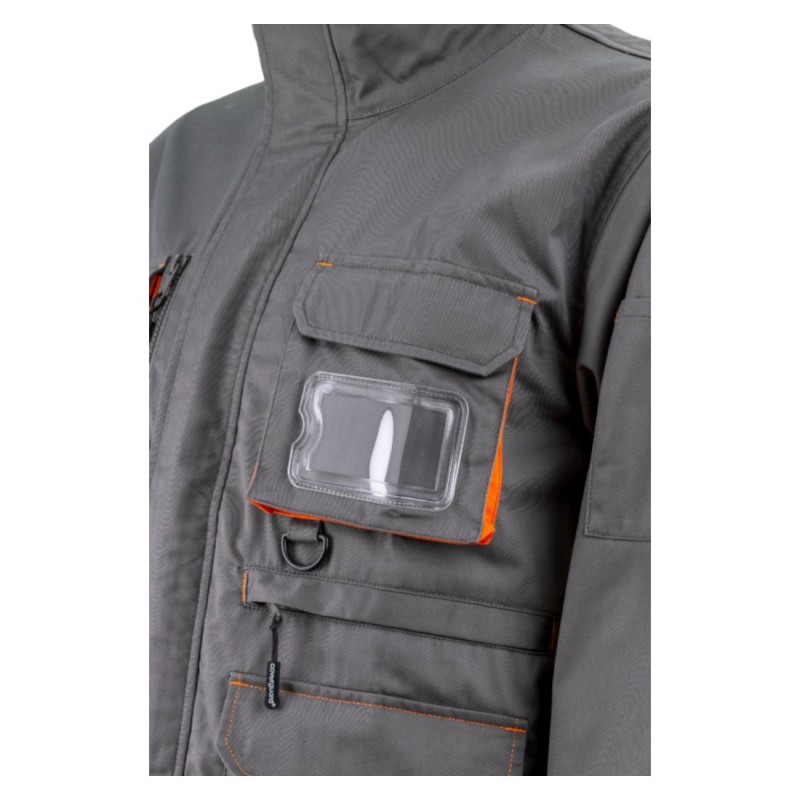 Coverguard - Veste de travail NAVY/PADDOCK II gris et orange