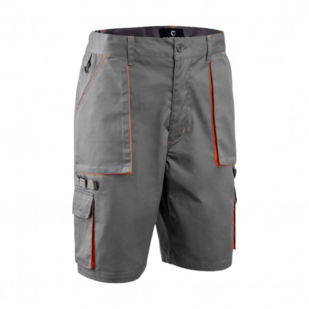 Coverguard - Bermuda de travail long NAVY/PADDOCK II gris et orange
