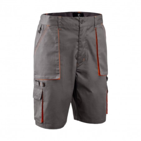 Coverguard - Bermuda de travail long NAVY/PADDOCK II gris et orange