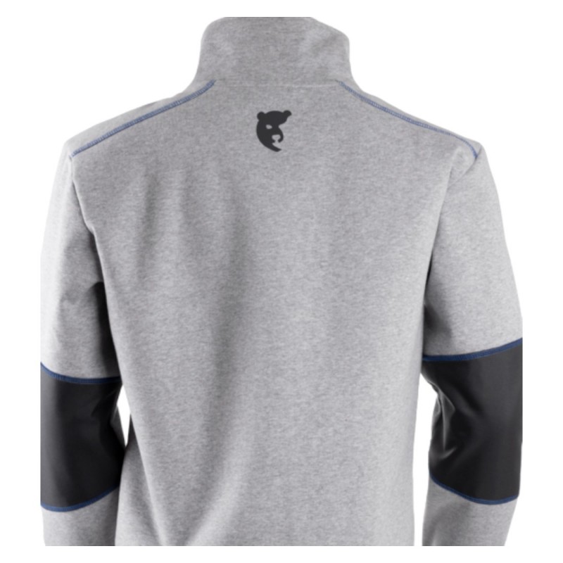 Coverguard - Sweat-shirt avec col montant zippé ORCKA gris clair
