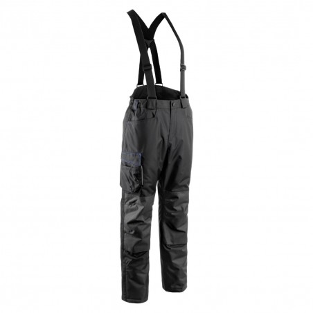 Coverguard - Pantalon de travail très chaud avec bretelles imperméable MARMOTTE noir