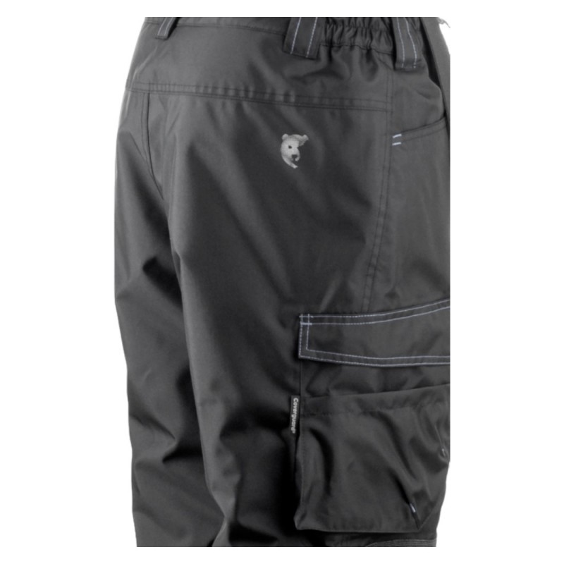 Coverguard - Pantalon de travail très chaud avec bretelles imperméable MARMOTTE noir