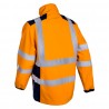 Coverguard - Softshell 3 couches chaude et imperméable haute visibilité KANPA orange et bleu marine