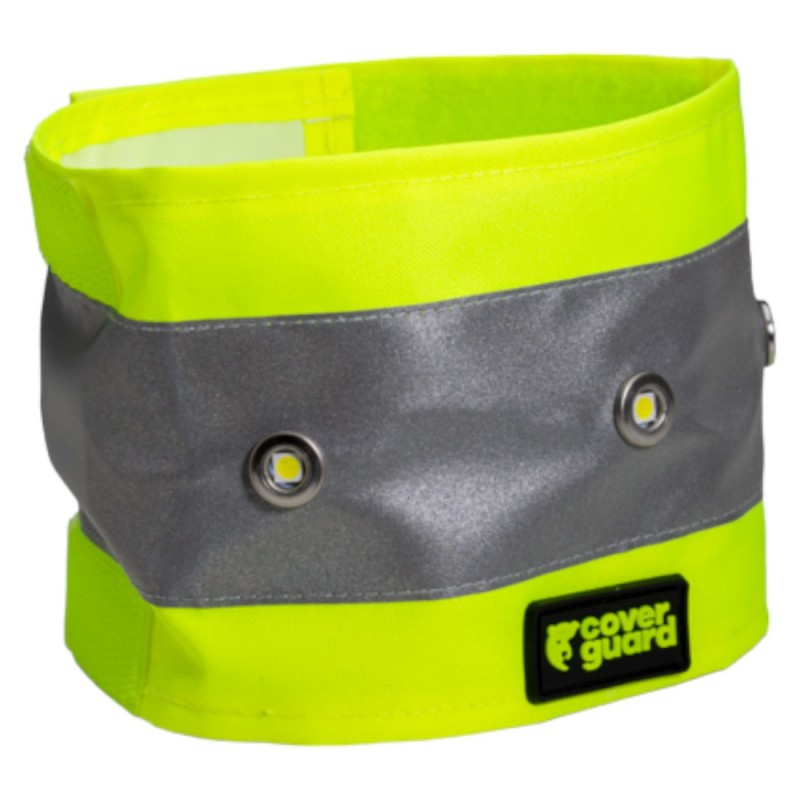 Coverguard - Brassard haute visibilité avec LED KOUKOU jaune