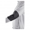 Coverguard - Veste de travail chaude molletonnée avec coudes renforcés KIJI gris clair