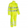 Coverguard - Ensemble de pluie imperméable avec col montant ajustable haute visibilité KAWA jaune