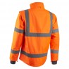 Coverguard - Veste de travail 2 en 1 imperméable et chaude doublée polaire haute visibilité KAZAN orange et bleu marine