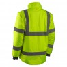 Coverguard - Veste de travail 2 en 1 imperméable et chaude doublée polaire haute visibilité KAZAN jaune et bleu marine