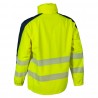 Coverguard - Veste de pluie 2 couches légère et imperméable haute visibilité HOTARU jaune et bleu marine
