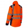 Coverguard - Parka chaude et imperméable pour Femmes haute visibilité HORA orange et bleu marine